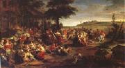 Peter Paul Rubens The Village Wedding (mk05) oil painting on canvas
